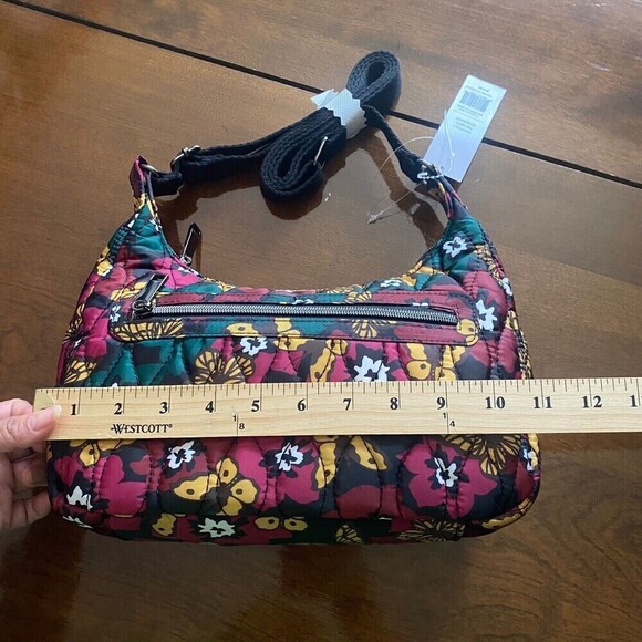 ROSETTI Floral Butterfly Shoulder Bag Lightweight with Strap Multicolor Zip New - Picture 6 of 16